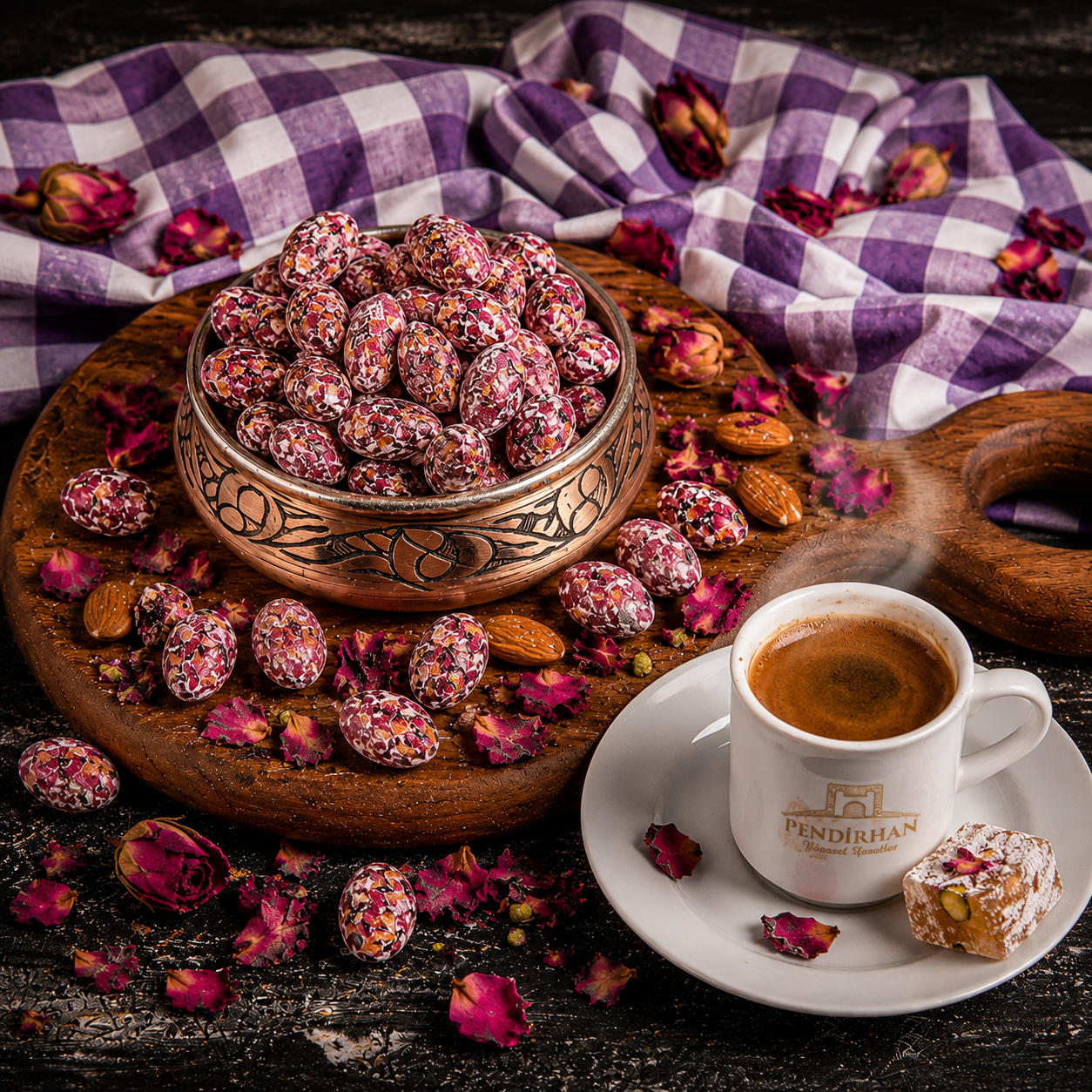Gül Yapraklı Badem Şekeri