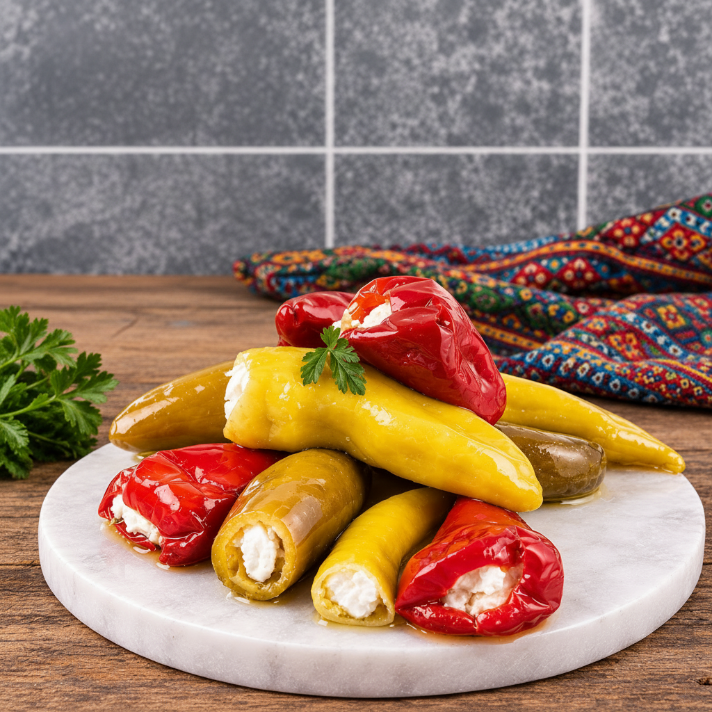 Peynir Dolgulu Biber Turşusu